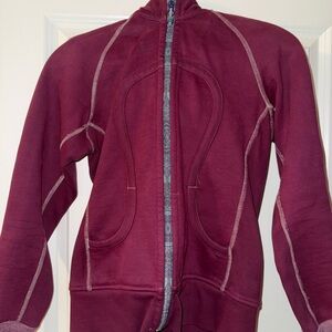 lululemon scuba style burgundy sweater- VINTAGE!!